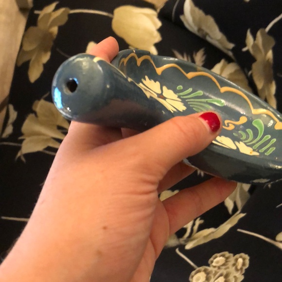 Mexican Pottery Floral Plate - Picture 10 of 11